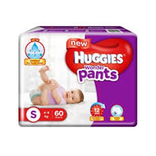 HUGGIES WONDER PANTS S(4-8Kg) 60N